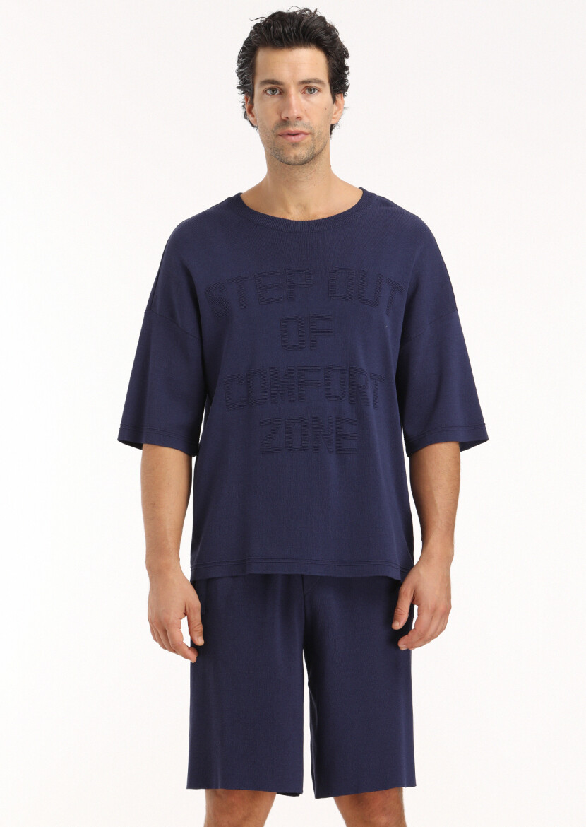 Navy Blue Knitwear 