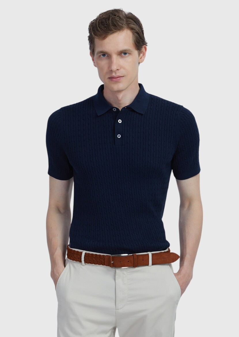 Navy Blue Knitwear - 1