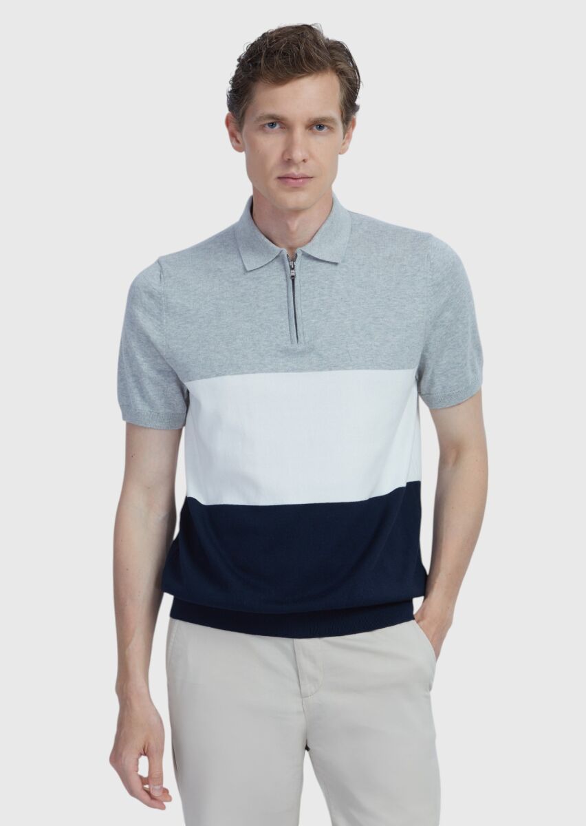 Navy Blue Knitwear - 1