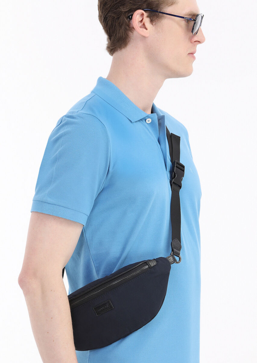 Navy Blue Material Bag - 9