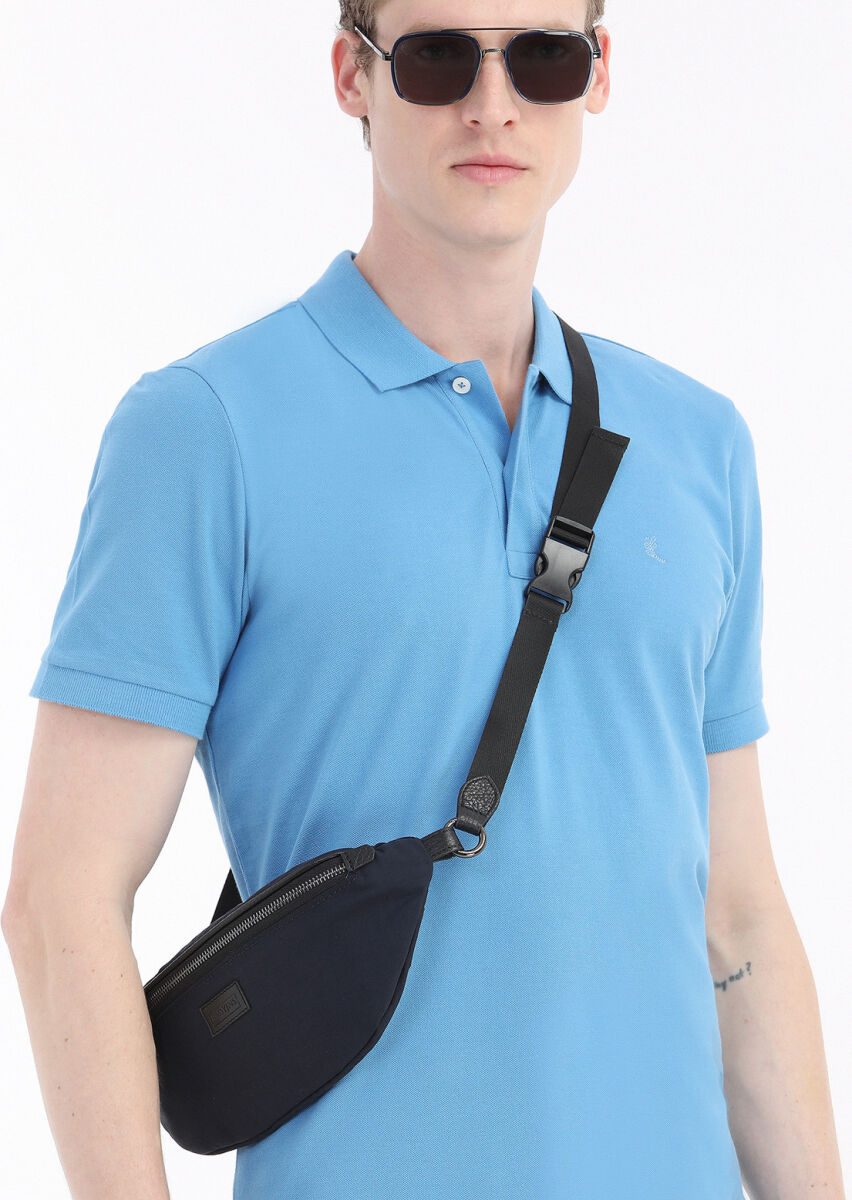 Navy Blue Material Bag - 10