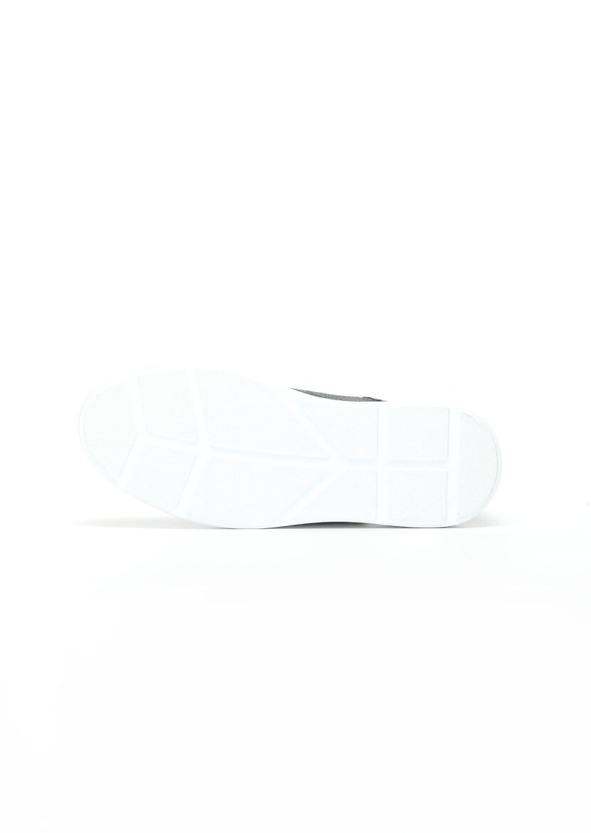 Navy Blue Suede Sneaker - 5