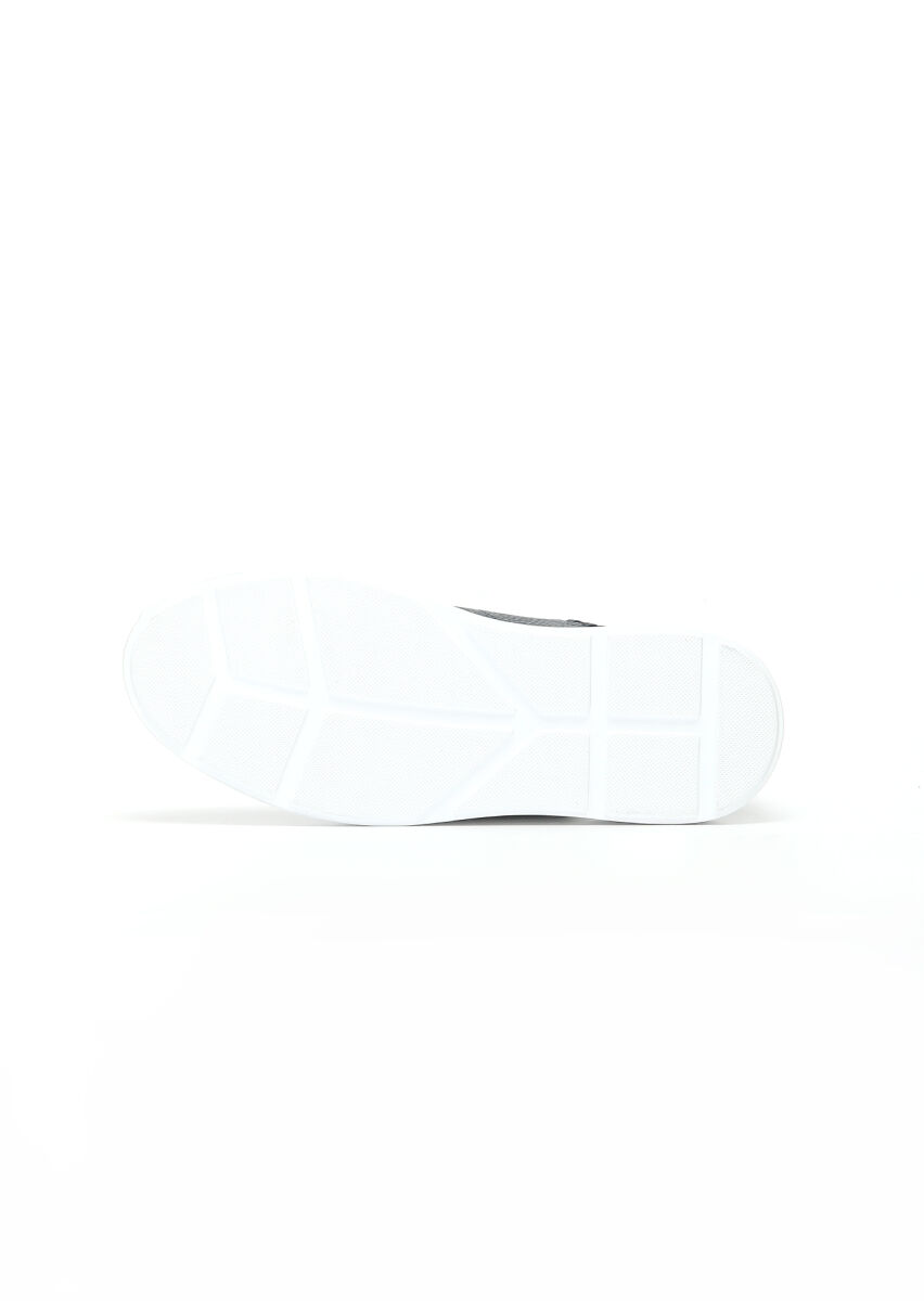 Navy Blue Suede Sneaker - 5