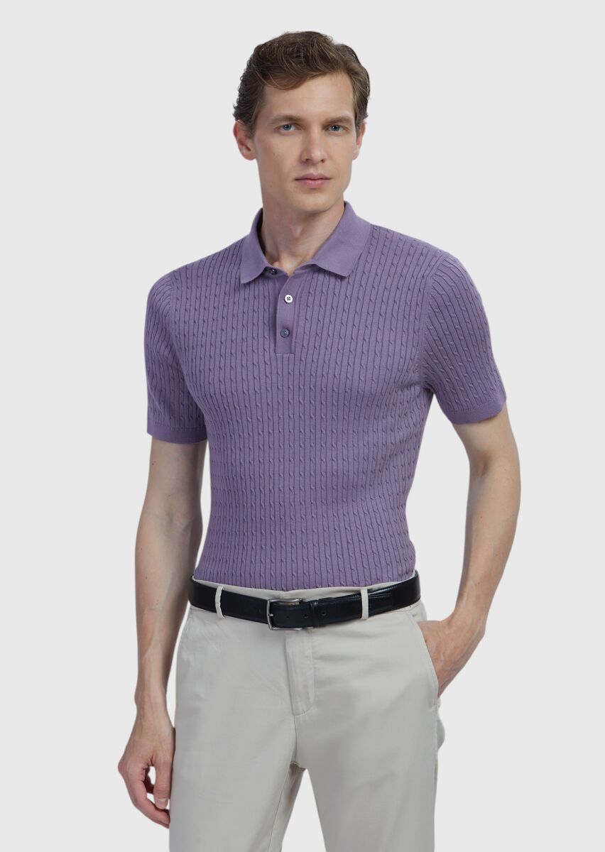 Purple Knitwear - 1