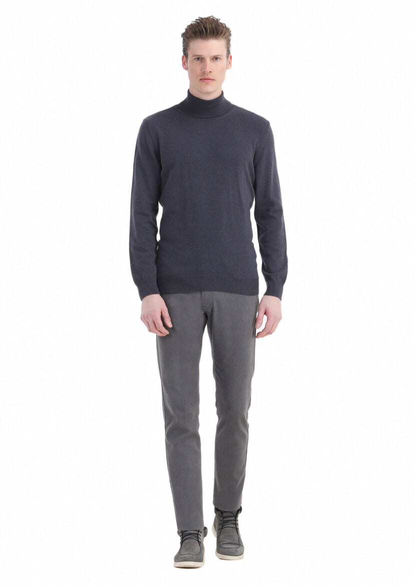 Purple Knitwear Sweatshirt 