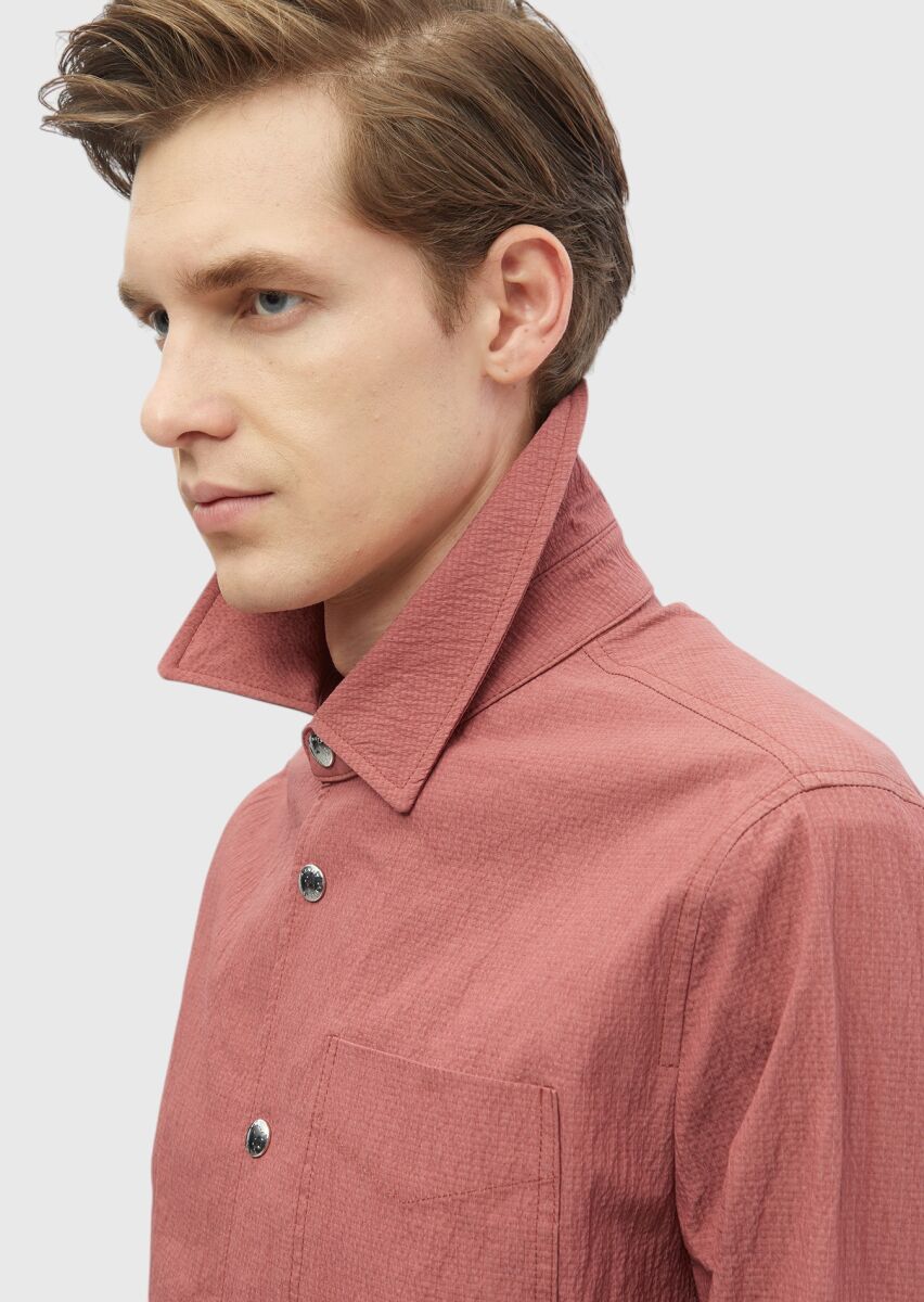 Red Weaving Coat - 4