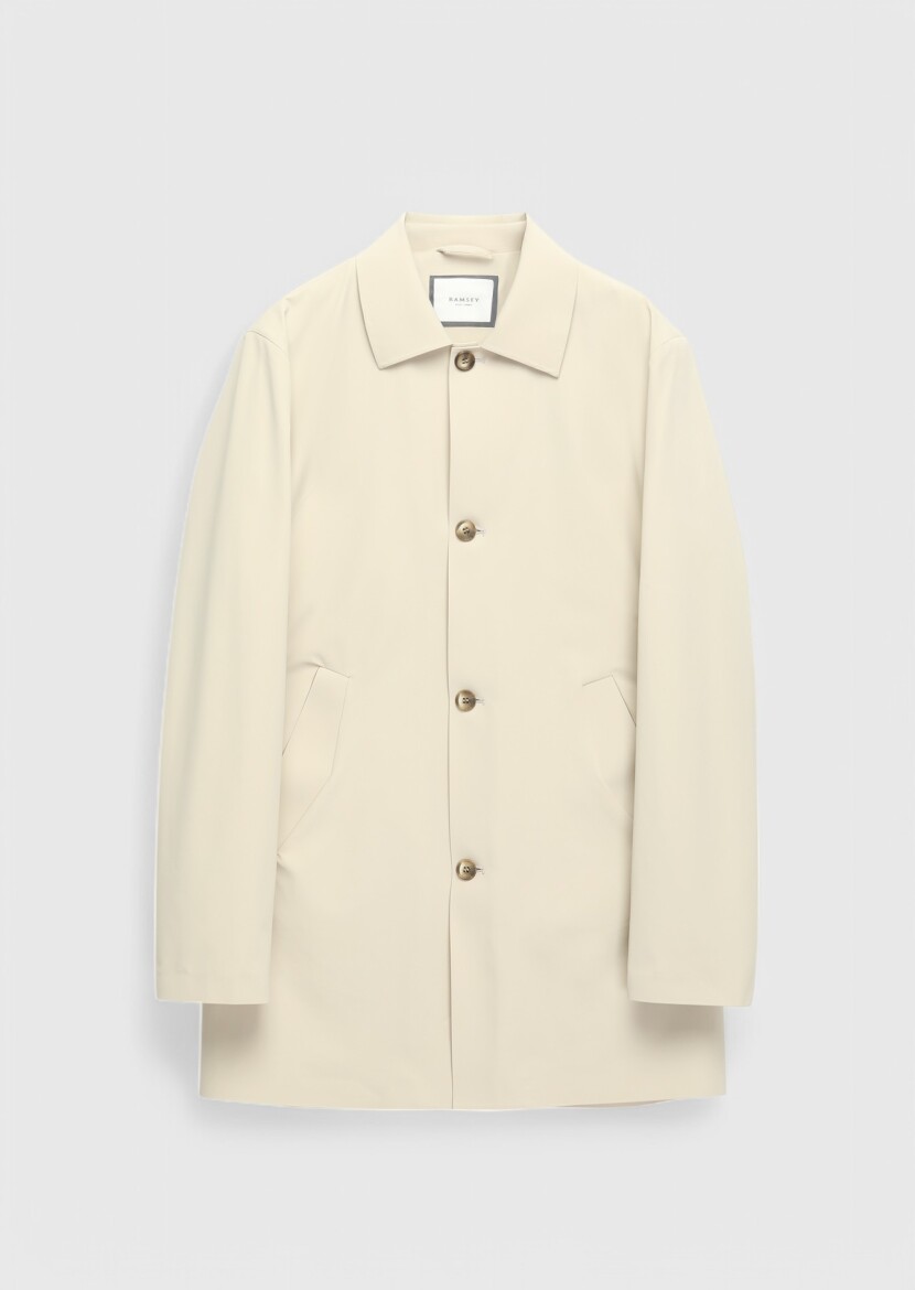 Saffron Weaving Rain Coat - 7