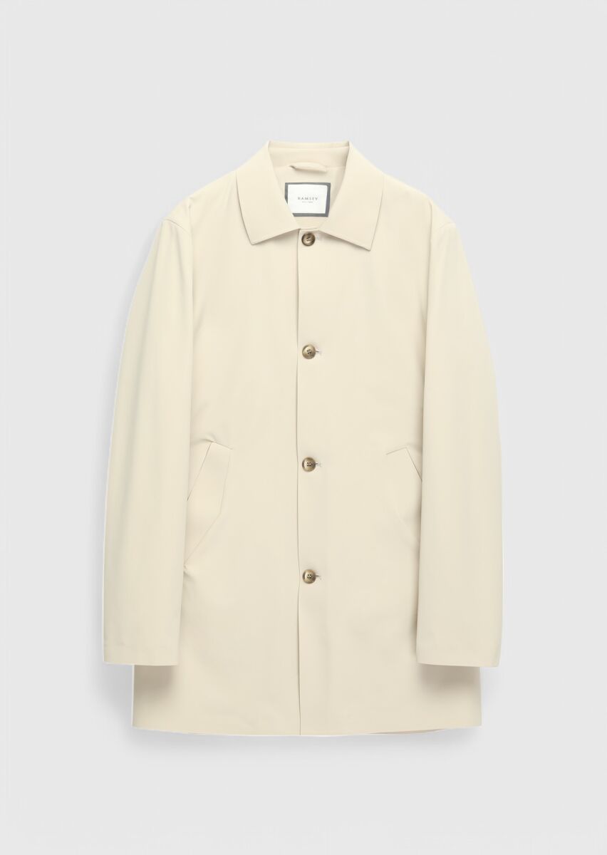 Saffron Weaving Rain Coat - 7