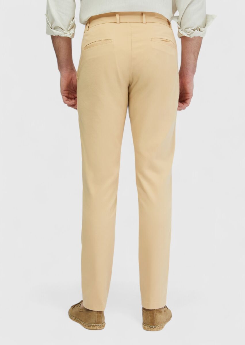 Safran Düz Dokuma Jogging Fit Casual Pamuk Karışımlı Pantolon - 5