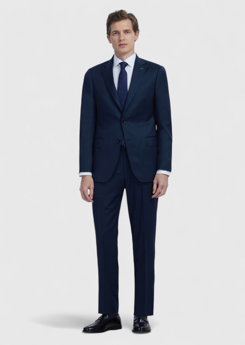 Saks Düz Regular Fit %100 Yün Takım Elbise - 2