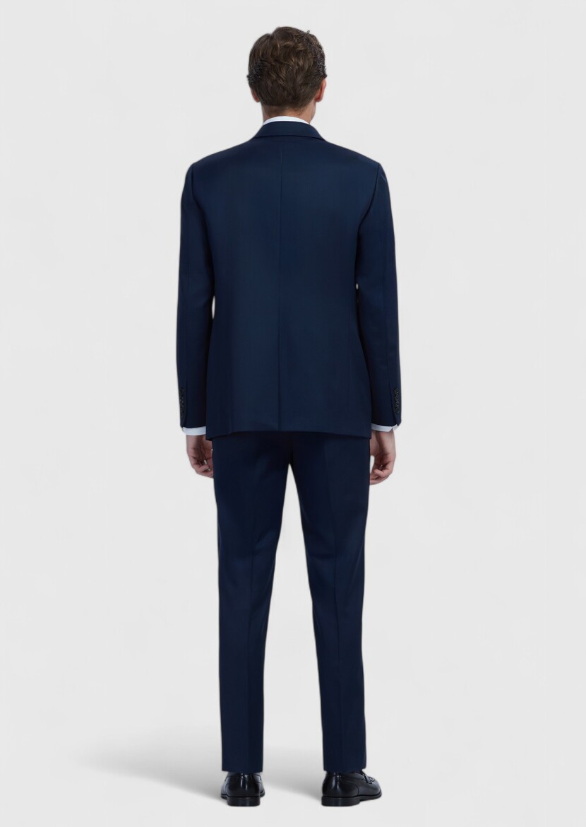 Saks Düz Regular Fit %100 Yün Takım Elbise - 6
