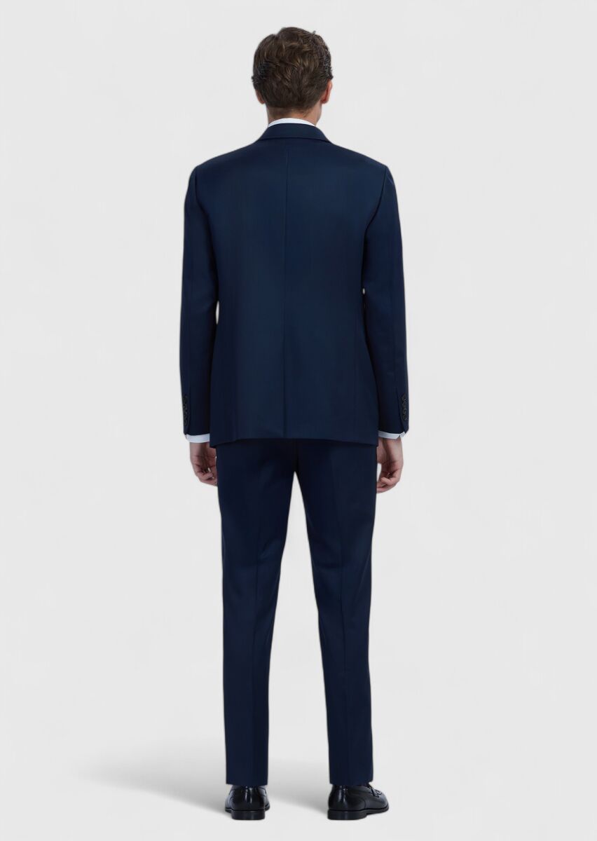Saks Düz Regular Fit %100 Yün Takım Elbise - 6