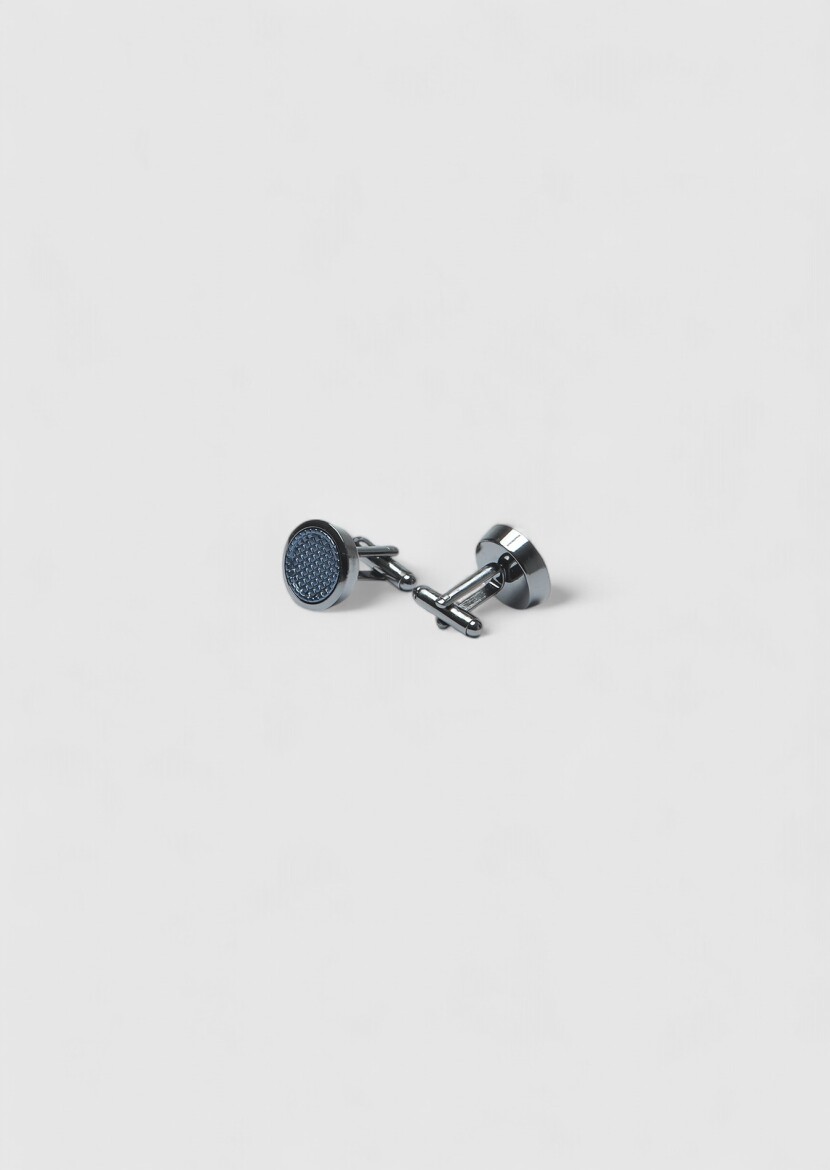 Silver Brass Cuff Link - RAMSEY