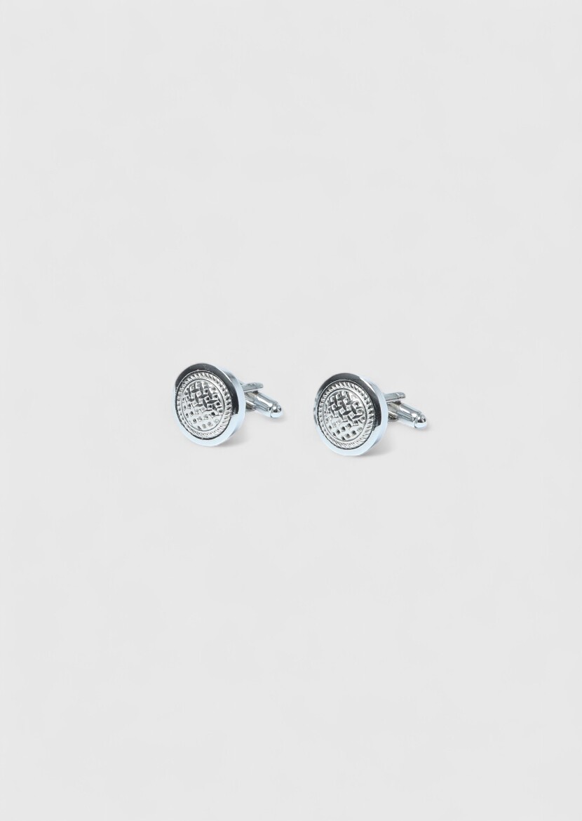 Silver Brass Cuff Link - RAMSEY