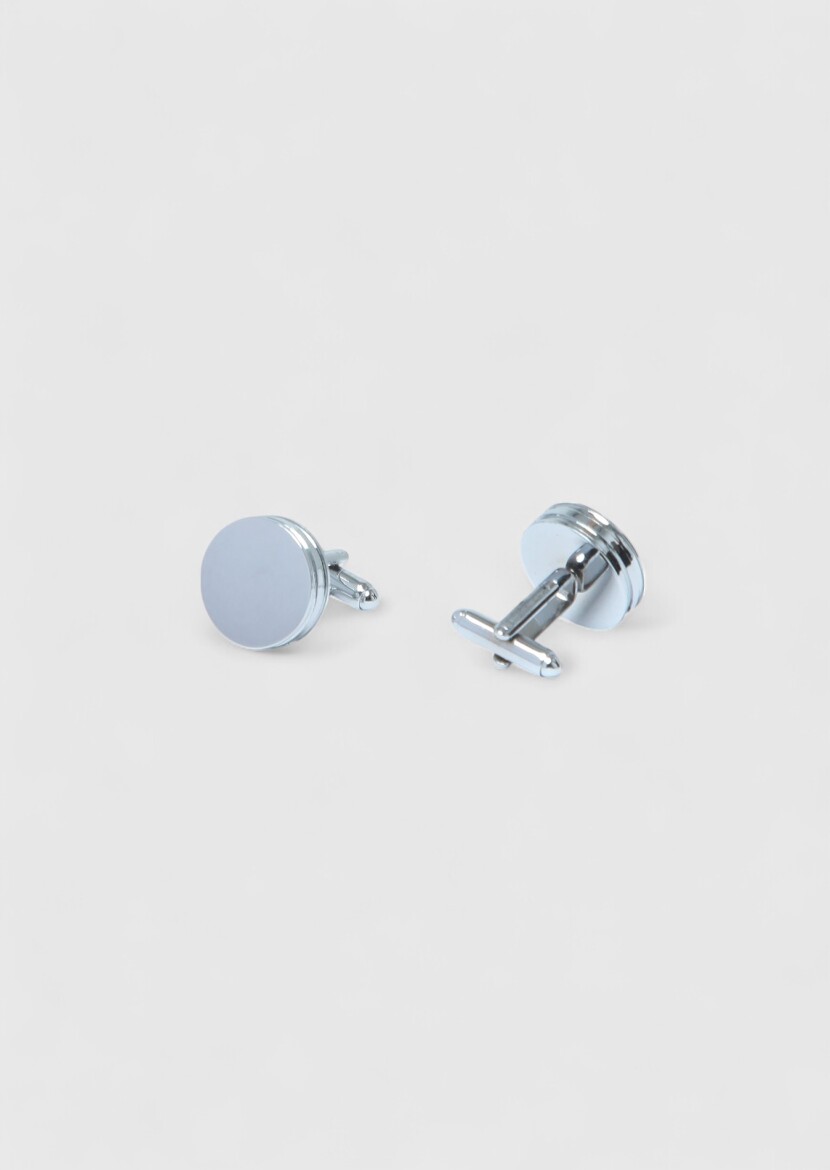 Silver Brass Cuff Link - RAMSEY