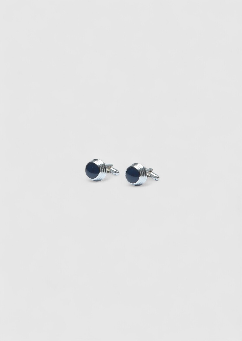 Silver Brass Cuff Link - RAMSEY