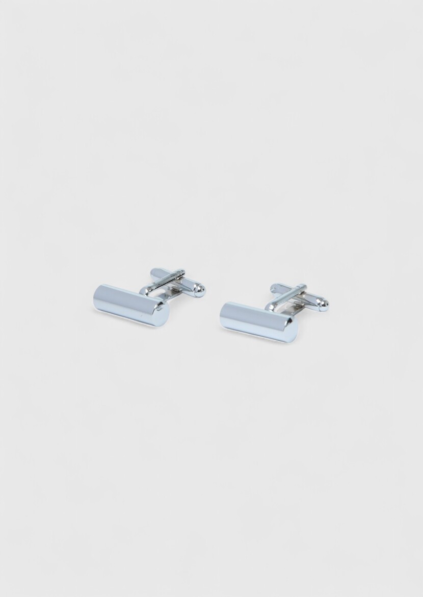 Silver Brass Cuff Link - RAMSEY