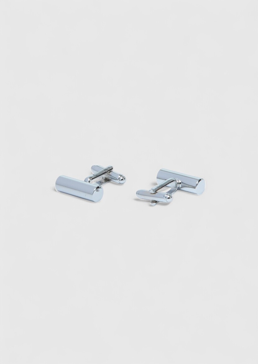 Silver Brass Cuff Link - RAMSEY