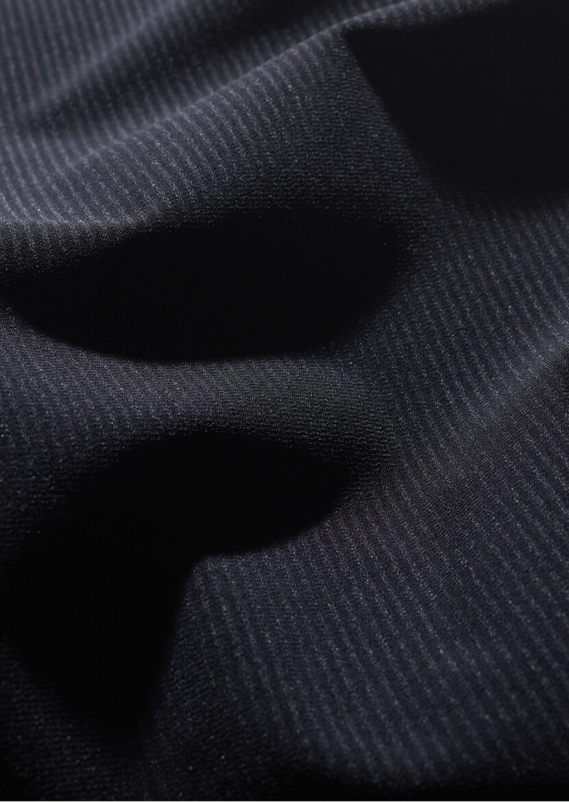 Siyah Regular Fit Dik Yaka Casual Örme Spor Yelek - 7