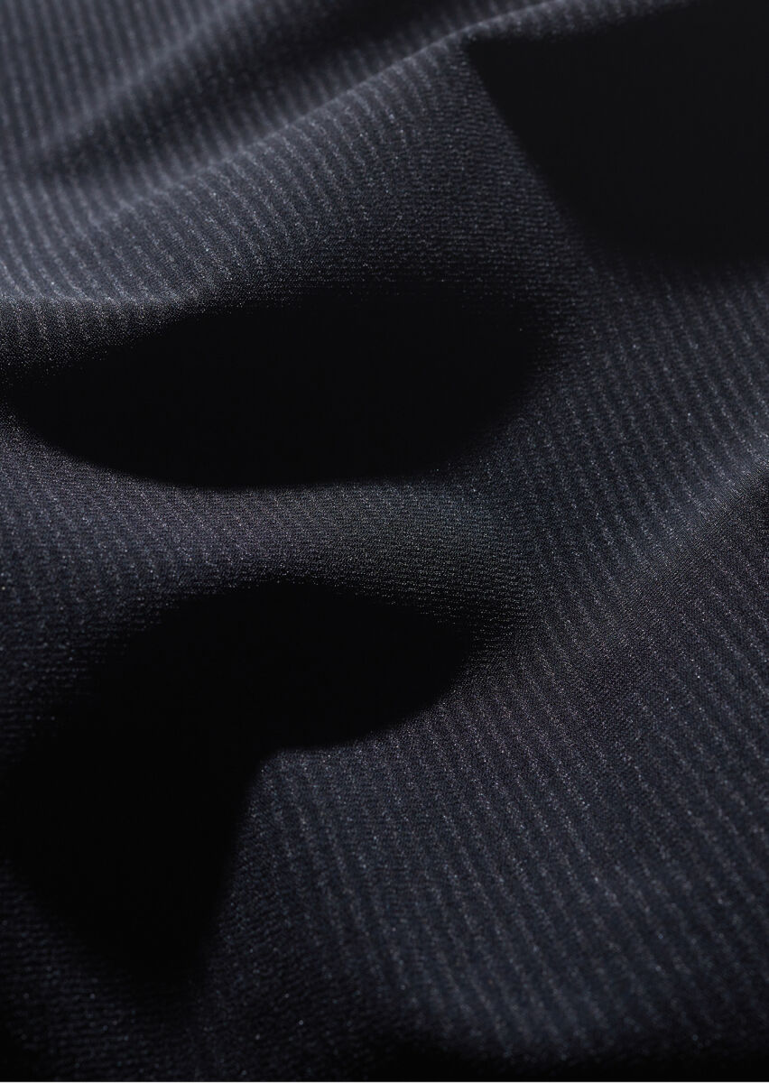 Siyah Regular Fit Dik Yaka Casual Örme Spor Yelek - 7