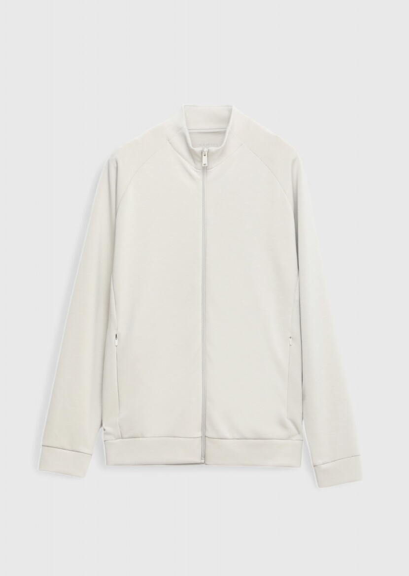 Stone Turtleneck Plain Sweatshirt 