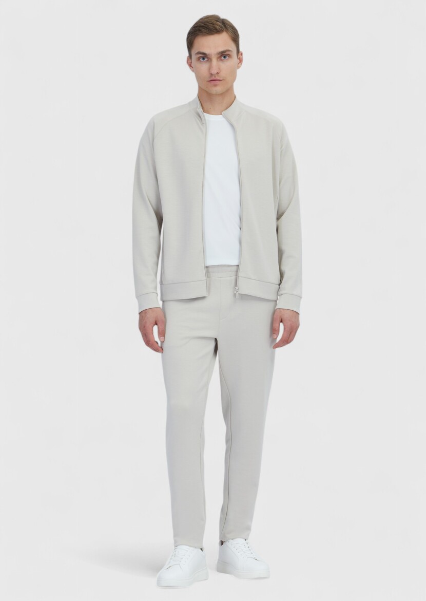 Taş Dik Yaka Düz Sweatshırt - RAMSEY