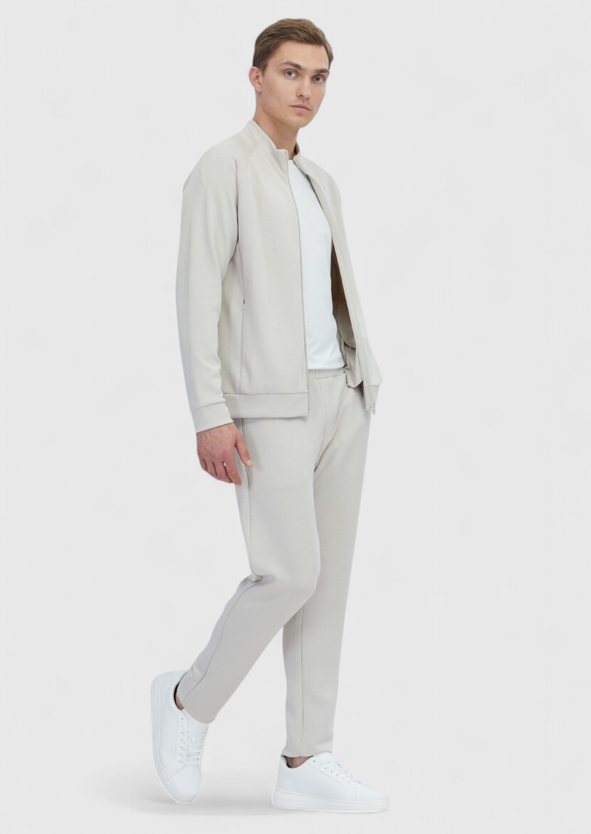 Taş Dik Yaka Düz Sweatshırt - RAMSEY