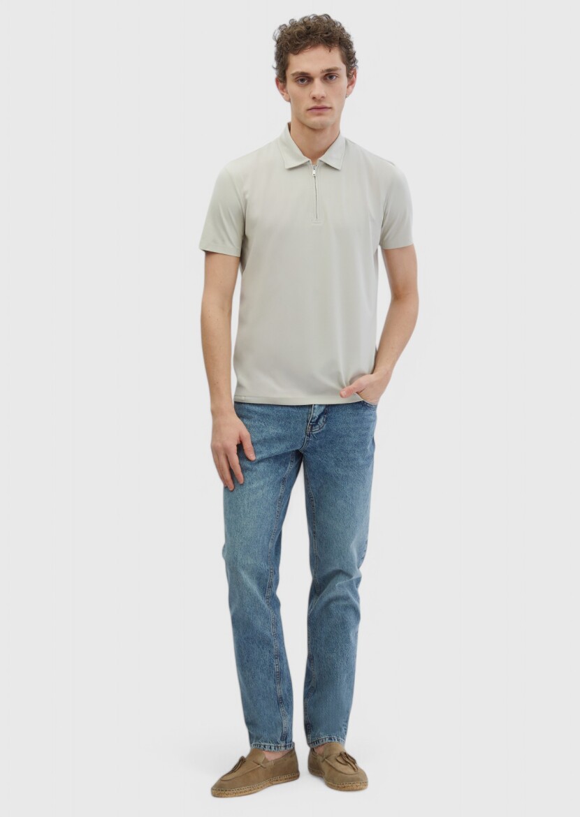 Taş Düz Polo Yaka T-Shirt 