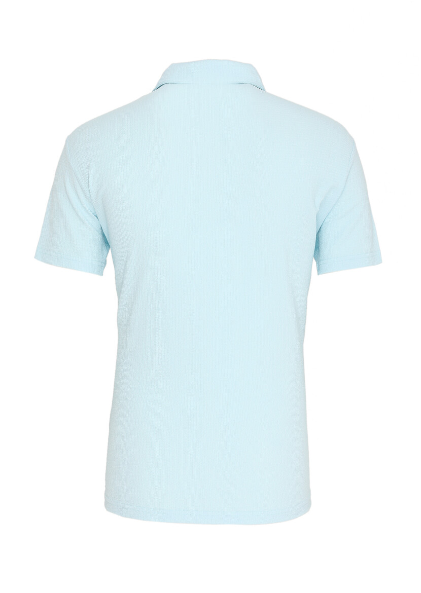 Turkuaz Polo Yaka T-Shirt - 3
