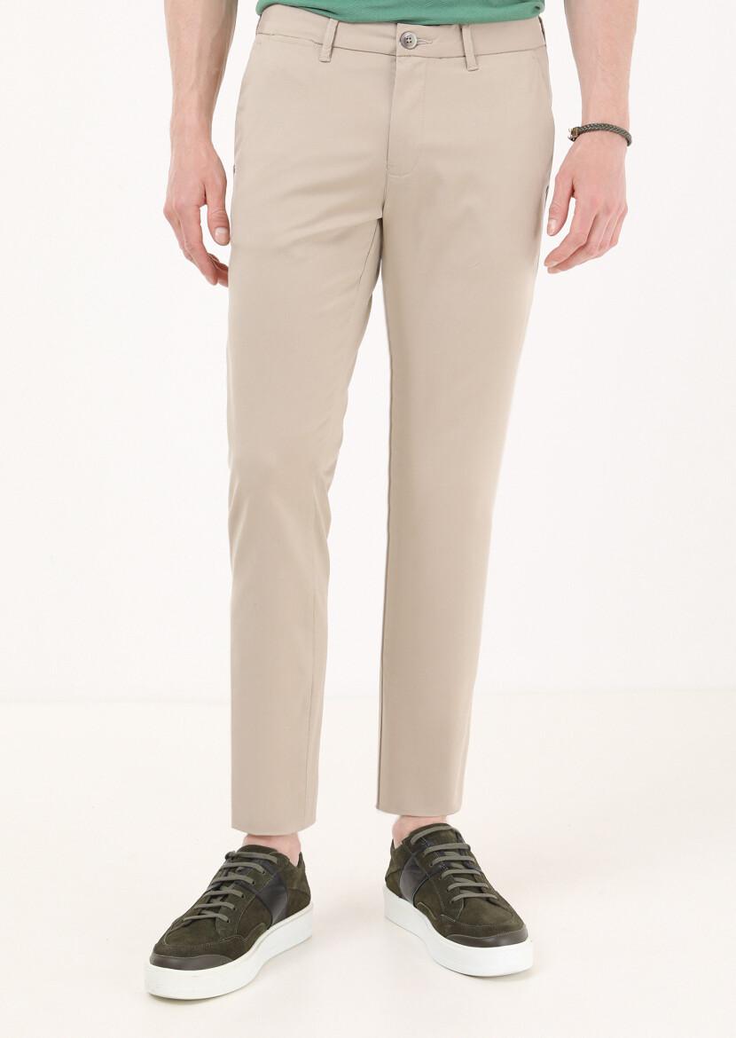 Vizon Düz Dokuma Regular Fit Casual Pantolon 