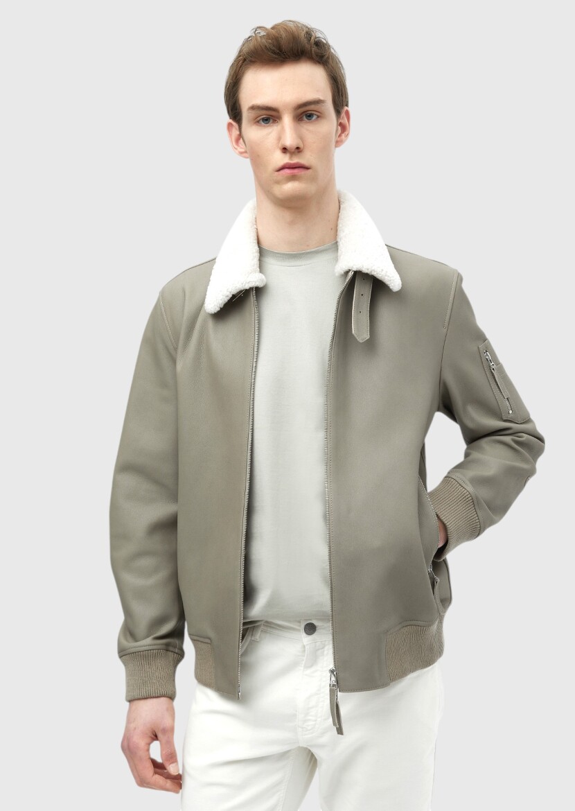 Vizon Regular Fit Casual Deri Deri Mont - RAMSEY