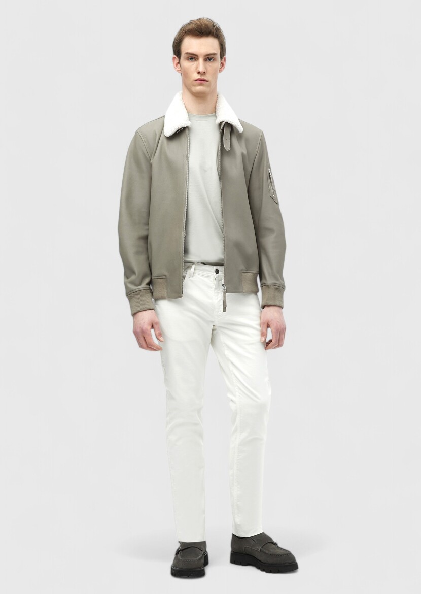 Vizon Regular Fit Casual Deri Deri Mont - RAMSEY