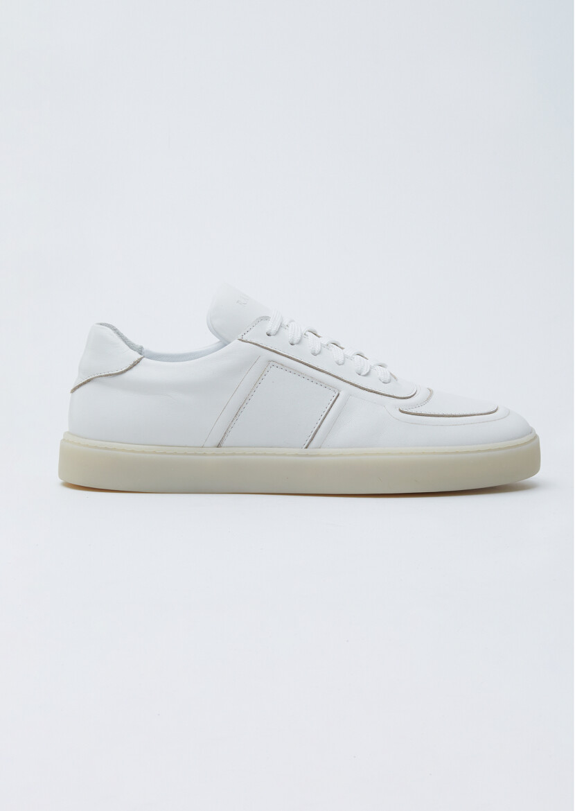 White Leather Sneaker - RAMSEY
