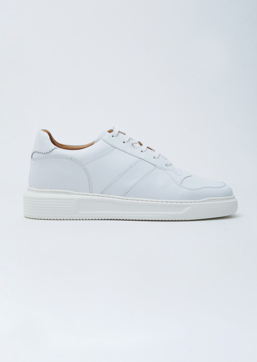 White Leather Sneaker - RAMSEY