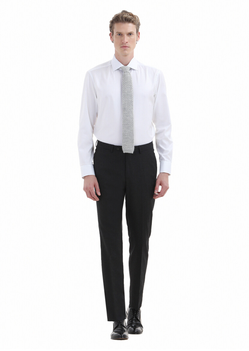 White Regular Fit Non Iron Weaving Classical 100% Cotton Shirt 