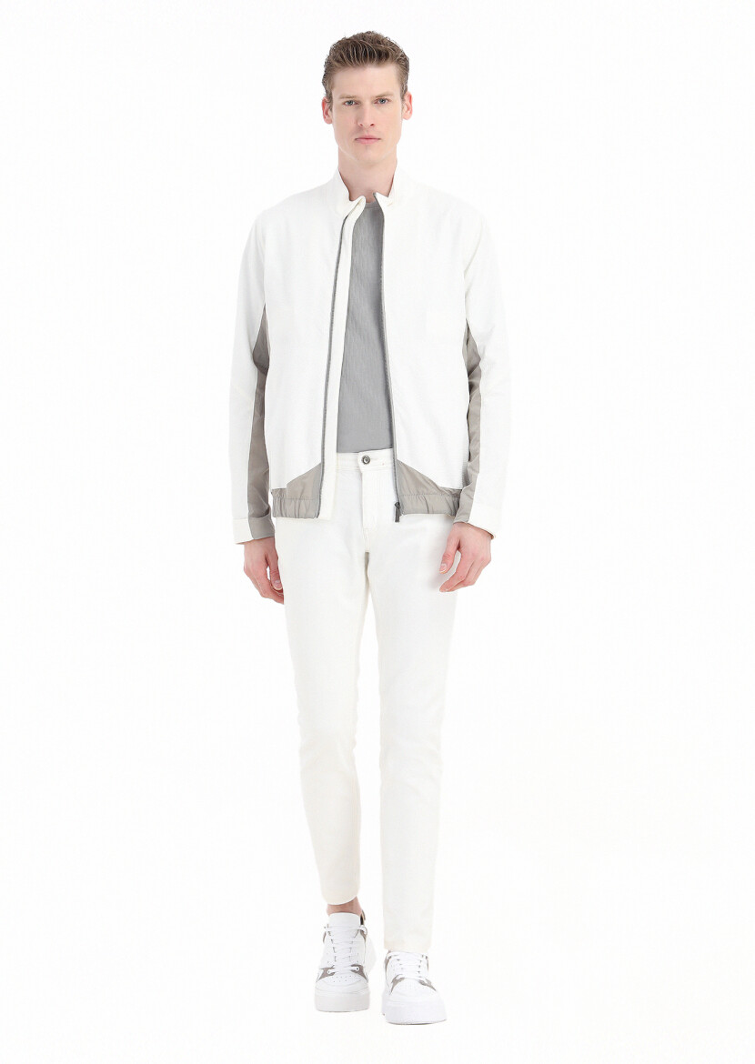 White Weaving Coat - 1
